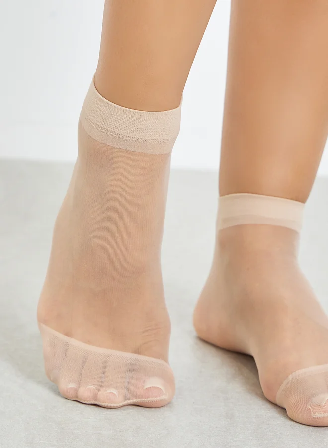 Styli Pack of 2 - Sheer Ankle Socks