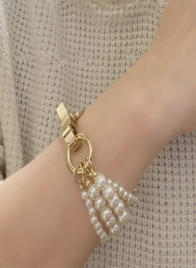 Peora Gold Plated Beads Studded Openable Bracelet Stylish Fashion Jewellery Gift for Girls & Women (PX9B132) - Image 2