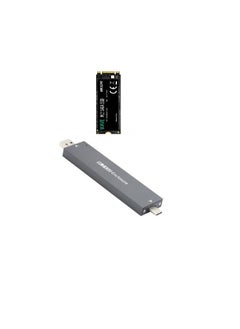 Generic To NVME M-key M.2 NGFF SATA SSD PCBA Case Combo Type-C & USB3.0 RTL9210B Chipset 2280 / 2260 / 2242 /2230 mm Adapter with hard disk NVMe 512GB  - Image 1