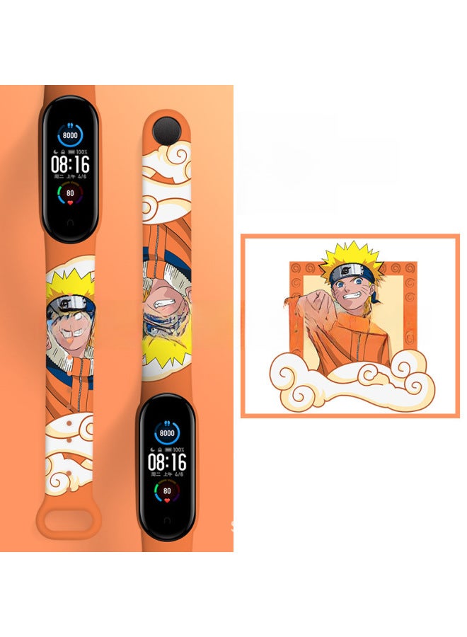 For Mi Band 7 Generation Wristband 5/6 Generation Nfc Version 3/4 Watch Cartoon Color Printing Personality Pattern Replacement Belt - Image 1