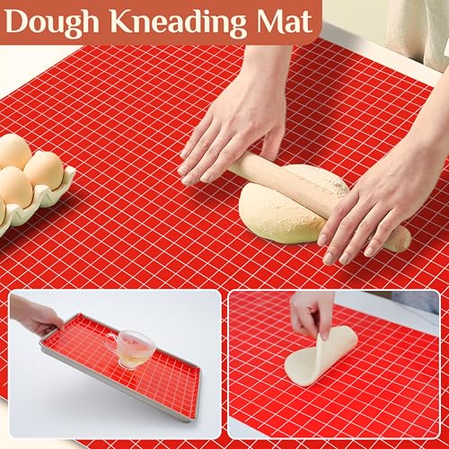 GTJ Silicone Baking Mat, 12 IN x 6 FT Free Cutting Baking Sheet,Non-Stick Reusable Dough & Pastry Mat,Non-Slip Silicone Mat Roll for Air Fryer Liner,Freeze Dryer,Oven Baking Pan,Kitchen Counter - Image 5