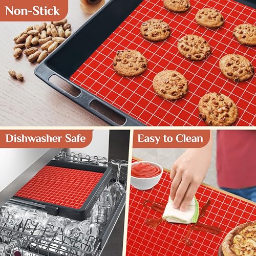 GTJ Silicone Baking Mat, 12 IN x 6 FT Free Cutting Baking Sheet,Non-Stick Reusable Dough & Pastry Mat,Non-Slip Silicone Mat Roll for Air Fryer Liner,Freeze Dryer,Oven Baking Pan,Kitchen Counter - Image 4