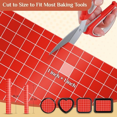 GTJ Silicone Baking Mat, 12 IN x 6 FT Free Cutting Baking Sheet,Non-Stick Reusable Dough & Pastry Mat,Non-Slip Silicone Mat Roll for Air Fryer Liner,Freeze Dryer,Oven Baking Pan,Kitchen Counter - Image 2