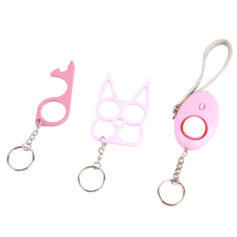 Safety Key Chain 5.91 X 3.94 X 1.57 In Deep Powder - Protective Keychain Personal Safety Keychain for Women - Image 4