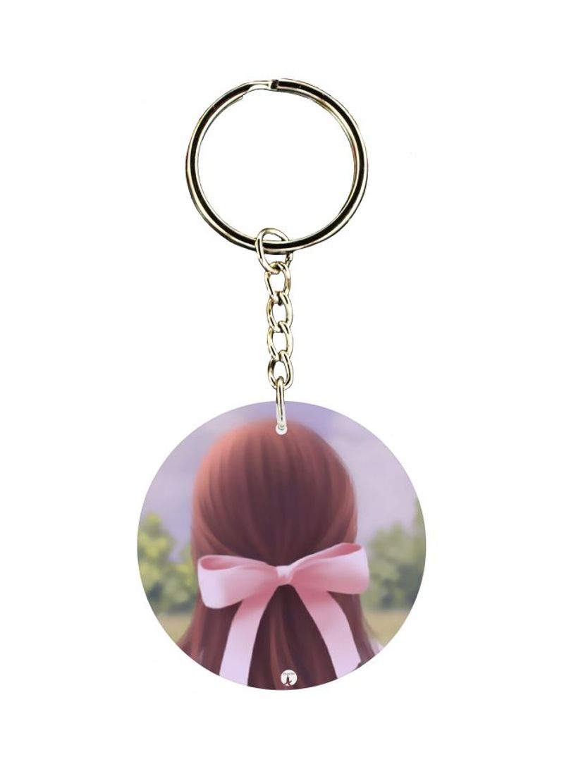Single Sided Printed Keychain