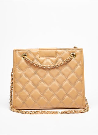 Quilted Shoulder Bag with Chain Accented Strap and Button Closure - pzsku/Z9FD3F8563FDD714FFD6EZ/45/_/1665495981/fe571791-4842-465b-a593-6e3c3c0b158d