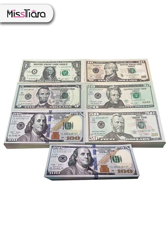 MissTiara 1400 Pieces Play Money for Kids Prop Money Replicas of US Dollar banknotesMagician Porp,Movie Props Assorted - Image 4