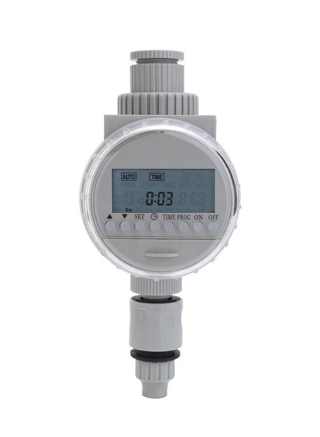 Loquat Solar Powered Automatic Watering Timer, Solar Powered Irrigation Timer Controller, Digital Irrigation Timer System with LCD Digital Display for Plants Flowers at Garden for Home Lawn - Image 4