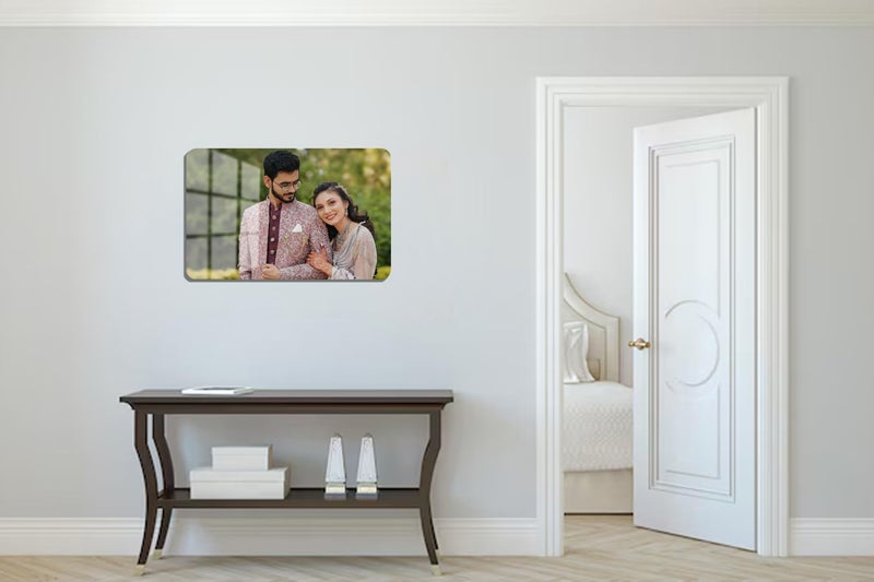 Print Uphaar Print Uphaar Personalized Waterproof UV Printing Acrylic 5mm Photo Frameless Picture Customised Gift For Wedding Birthday Anniversary Special Moment Horizontal 10X15 Inches  - Image 2