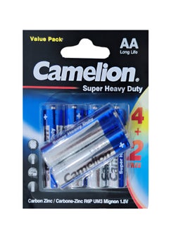 Camelion 6 Pcs AA Long Life 1.5V Battery 