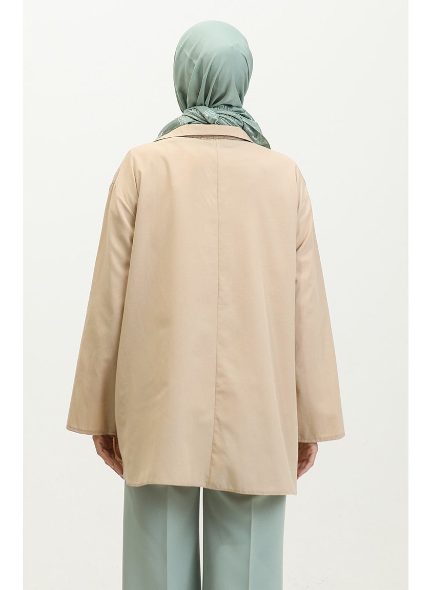 Sefa Merve Oversize Tunic 2007-06 Beige  - Image 5