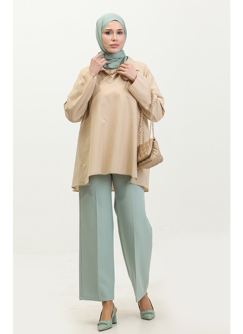 Sefa Merve Oversize Tunic 2007-06 Beige  - Image 1