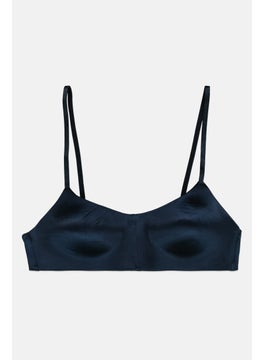 Etam Women Padded Plain Bra, Navy Blue  - Image 1