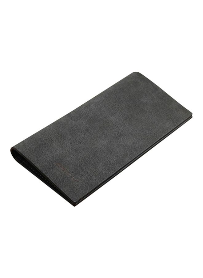 NIBEMINENT Leather Bifold Wallet Black 