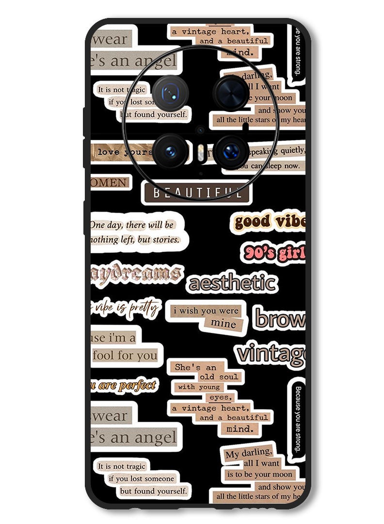 Theodor Case Compatible with Huawei Mate 70 Pro/ 70 Pro + Protection Shockproof Bumper Cover Beautiful Quote - Image 1