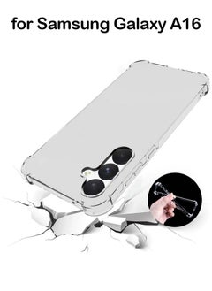 SNBFA Samsung Galaxy A16 Case,Designed for Galaxy A16 5G/4G Case,Slim Flexible TPU Airbag Bumper Shock Absorption Rubber Soft Silicone Case Cover Fit for Samsung Galaxy A16 (Clear)  - Image 1