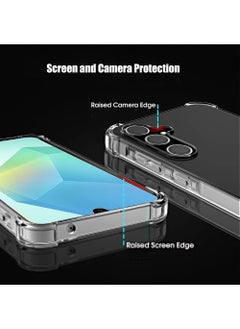SNBFA Samsung Galaxy A16 Case,Designed for Galaxy A16 5G/4G Case,Slim Flexible TPU Airbag Bumper Shock Absorption Rubber Soft Silicone Case Cover Fit for Samsung Galaxy A16 (Clear)  - Image 4