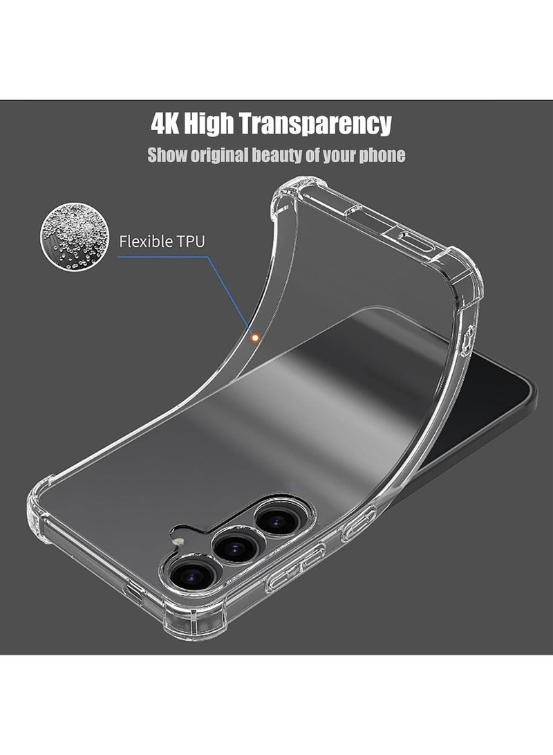 SNBFA Samsung Galaxy A16 Case,Designed for Galaxy A16 5G/4G Case,Slim Flexible TPU Airbag Bumper Shock Absorption Rubber Soft Silicone Case Cover Fit for Samsung Galaxy A16 (Clear) - Image 3
