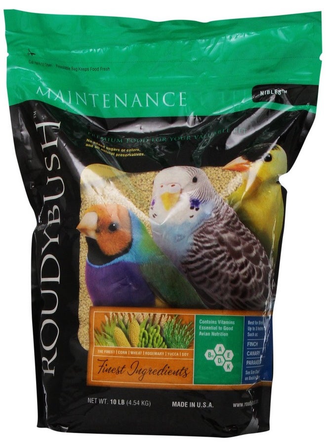 ROUDYBUSH Daily Maintenance Bird Food, Nibles, 10Pound (210Nidm)  - Image 1