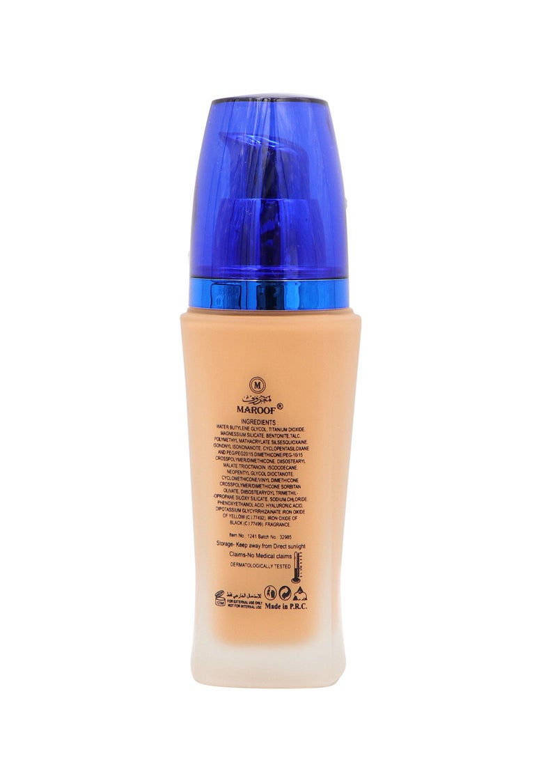 MAROOF 24 Hours Full Coverage Liquid Foundation SPF30 30ml Natural Ivory 02 - Image 2