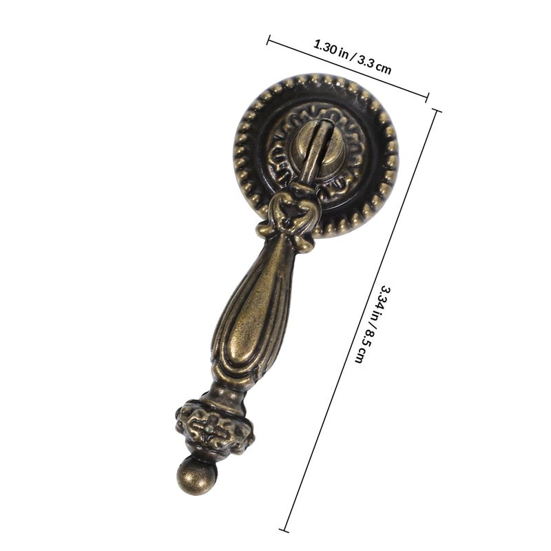 Antique Zinc Alloy Cabinet Door Handle Large Size Round Pull for Kitchen Bedroom Furniture - Image 3