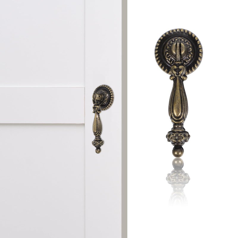 Antique Zinc Alloy Cabinet Door Handle Large Size Round Pull for Kitchen Bedroom Furniture - Image 4