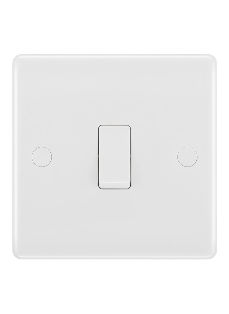 BG BG Nexus 20 Amp 16AX Single 1 Way Plate Switches Round Edge  - Image 1