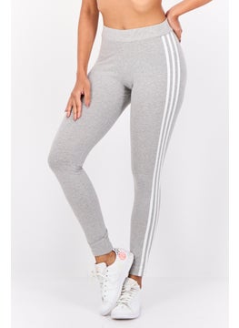 adidas Originals Women Sportswear Fit 3 Stripes Training Leggings, Grey  - Image 1
