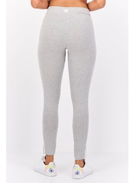adidas Originals Women Sportswear Fit 3 Stripes Training Leggings, Grey  - Image 4