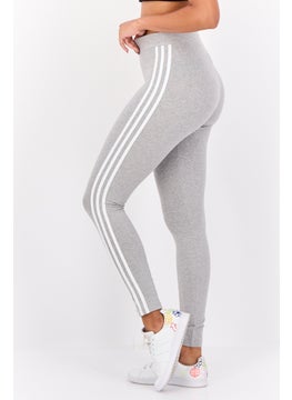 adidas Originals Women Sportswear Fit 3 Stripes Training Leggings, Grey  - Image 2