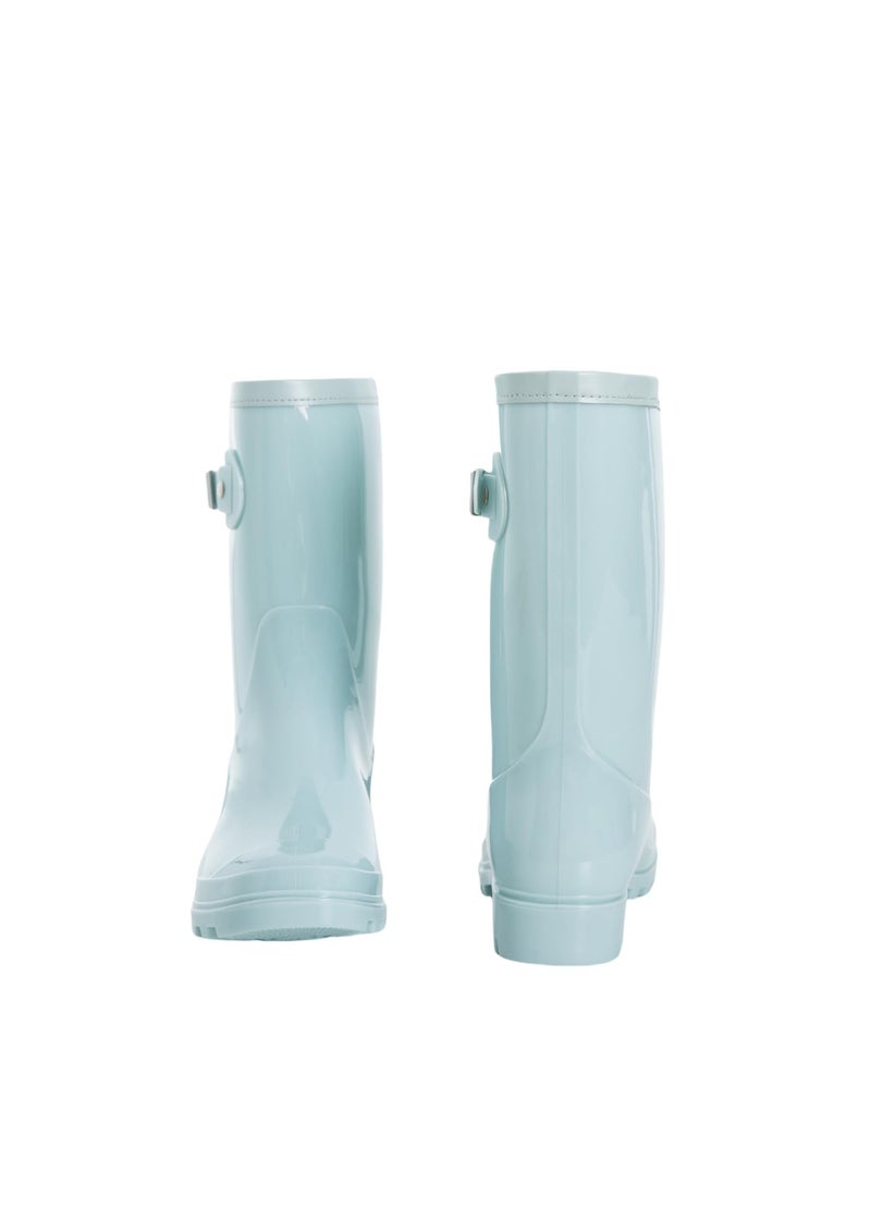Fubotao Women's Mid Calf Rain Boots Waterproof Fashion Garden Shoes Anti-slipping Rainboots For Women Comfortable Insole Light Rain Shoes - Image 5