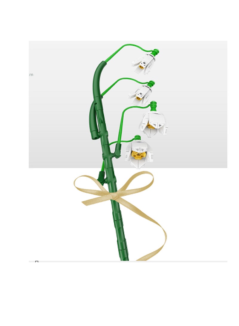 Sembo 601249 - Convallaria Flower building blocks - White