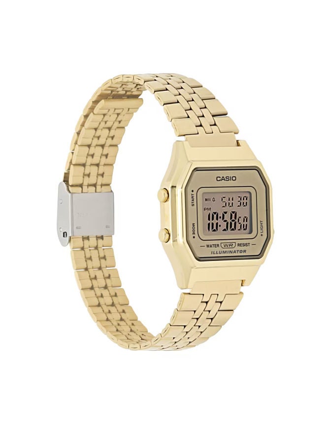CASIO Stainless Steel Digital Wrist Watch LA680WGA-9DF - Image 3