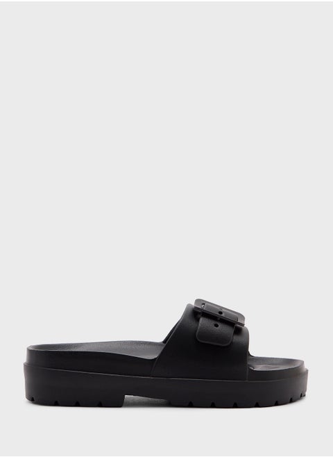 Square Buckle Slides
