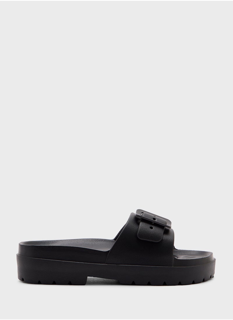 Square Buckle Slides