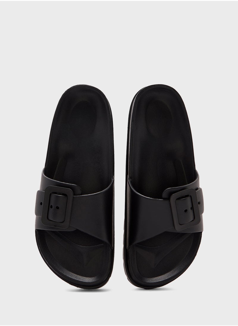 Square Buckle Slides
