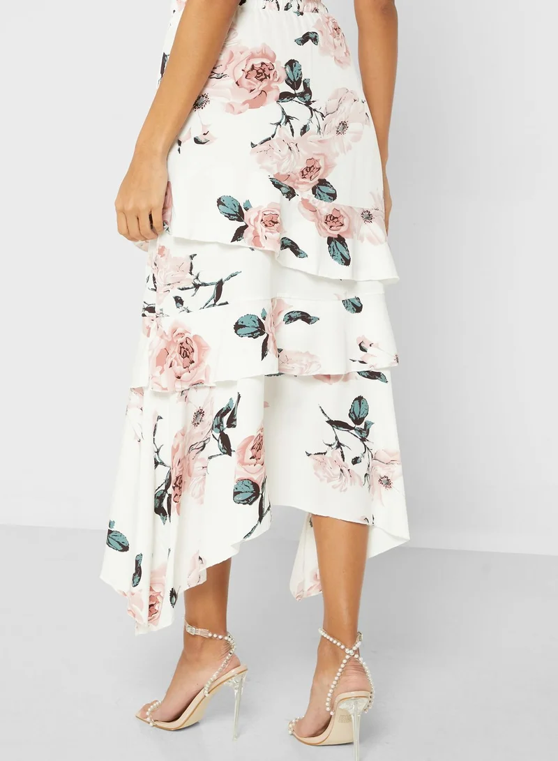 ELLA Printed Midi Skirt