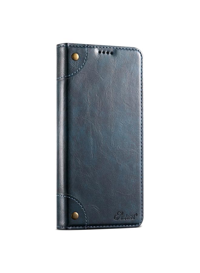 سوتين جراب لهاتف Samsung Galaxy S23 Ultra 5G من الجلد بتصميم جلد العجل الباروكي مع مشبك - Image 3