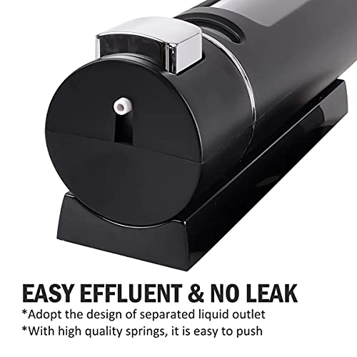 SBD Xenon Soap Dispenser, Shower Lotion, Gel, Conditioner, Liquid Shampoo Pump Color : Black, Pack of 2 - Image 3