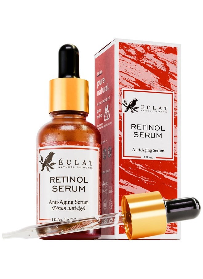 Eclat Skincare - Retinol Serum For Face - Resurfacing Retinol Serum - Dark Spot Scar Treatment Serum Retinol Face Serum Ordinary Serum Retin A Anti Wrinkle Serum Retnol Facial Retinol Serum - Image 1