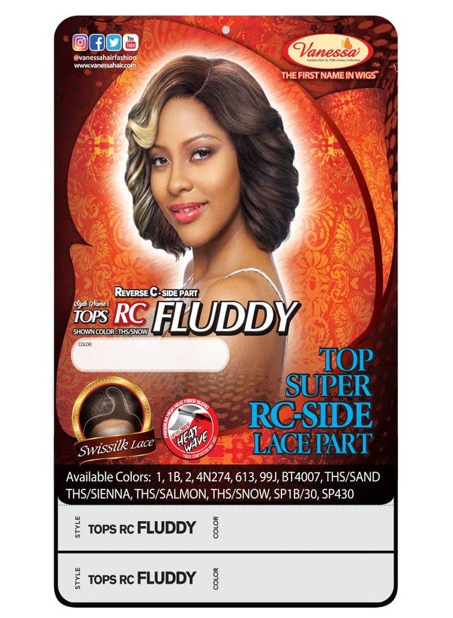 Vanessa Synthetic C-Side Lace Part Swiss Lace Front Wig - TOPS RC FLUDDY (SIENNA) - Image 4