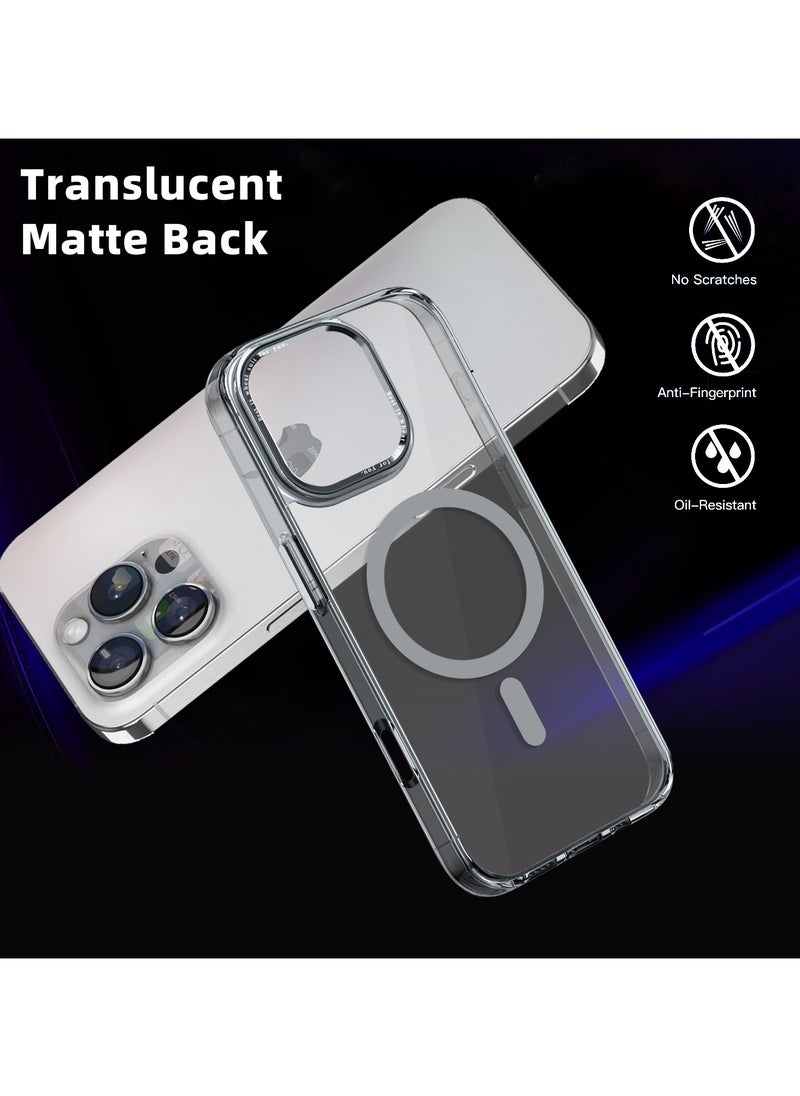 ICARLUS - For Apple iPhone 16 Pro Max Case Compatible with MagSafe TPU+PC Anti-Scratch Cover - Gray - Image 1