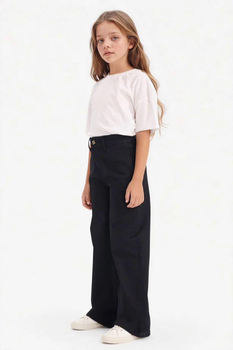 ديفاكتو Girl Flare Gabardine Trousers