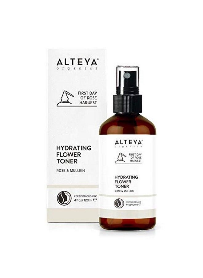 Alteya Organics Alteya Certified Organic Rose & Mullein Hydrating Flower Toner 4 Ounces  - Image 1