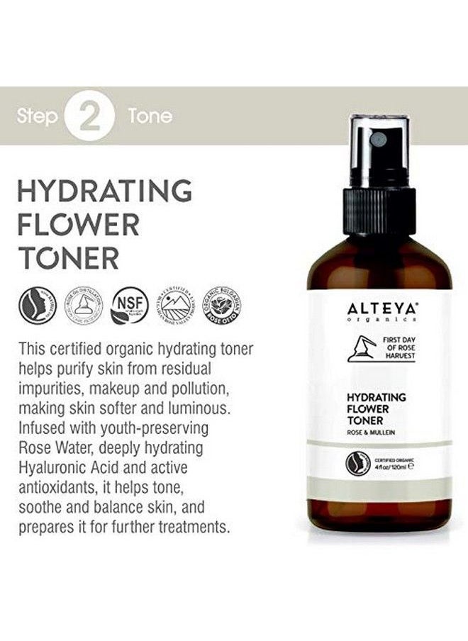 Alteya Organics Alteya Certified Organic Rose & Mullein Hydrating Flower Toner 4 Ounces  - Image 3