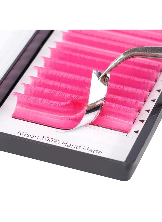 اكترول وصلات رموش ملونة سهلة المروحة 815 مم مختلط وردي C حليقة سهلة المروحة 0.07 مم رموش كثيفة ذاتية الصنع - Image 4