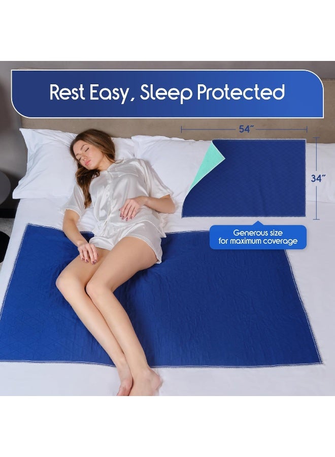 Inspire Waterproof Mattress Pad, Dark Colored to Hide Stains, Extra Large 34 x 54 – Quilted, Bed Pad for Incontinence Washable, for Adults and Kids Reusable Underpad - Image 4