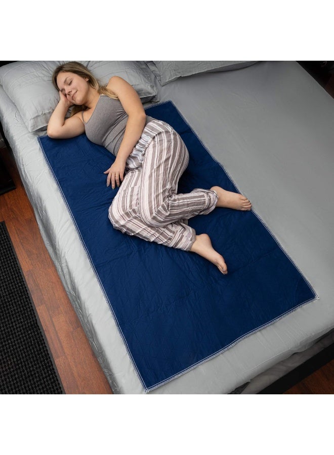 Inspire Waterproof Mattress Pad, Dark Colored to Hide Stains, Extra Large 34 x 54 – Quilted, Bed Pad for Incontinence Washable, for Adults and Kids Reusable Underpad - Image 1