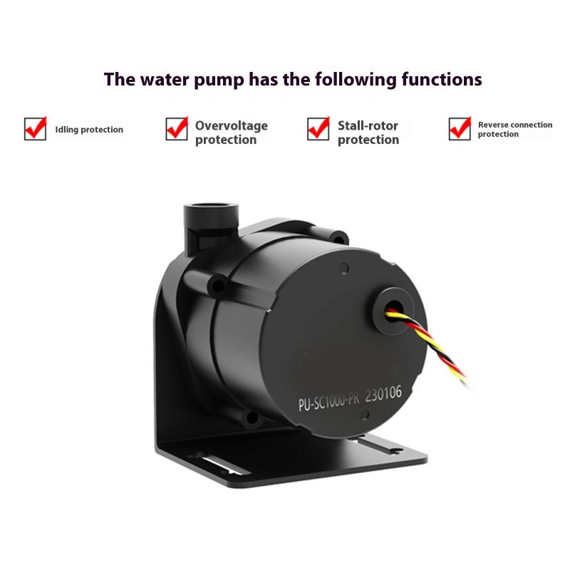 24V Brushless Water Cooling Pump High Flow Industrial Type For PC Liquid Equipment - Image 4