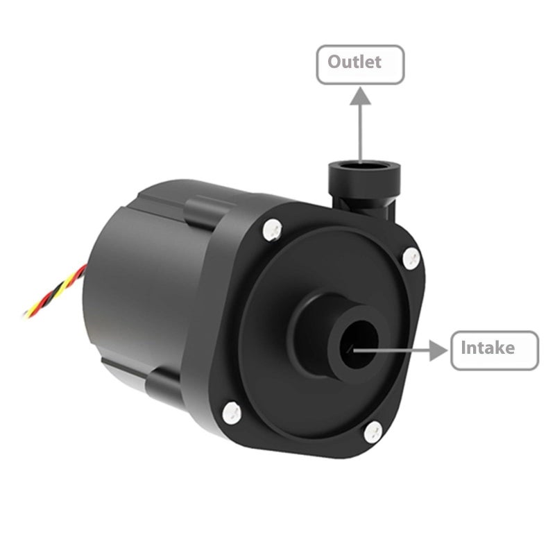 24V Brushless Water Cooling Pump High Flow Industrial Type For PC Liquid Equipment - Image 3